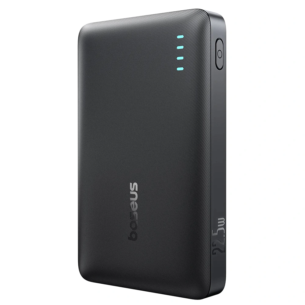 Baseus Slim PowerBank Dual-Port EnerFill 10000mAh 22.5W Black POWER BANKS Baseus Baseus Slim PowerBank Dual-Port EnerFill 10000mAh 22.5W Black
