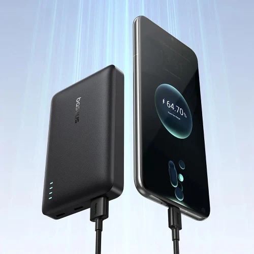 Alternative view of Baseus Slim PowerBank Dual-Port EnerFill 10000mAh 22.5W Black
