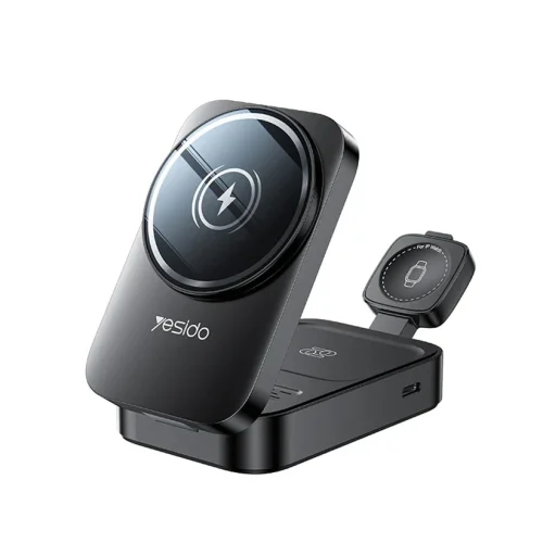 Yesido 3in1 Foldable MagSafe Wireless Charger 15W (DS27)