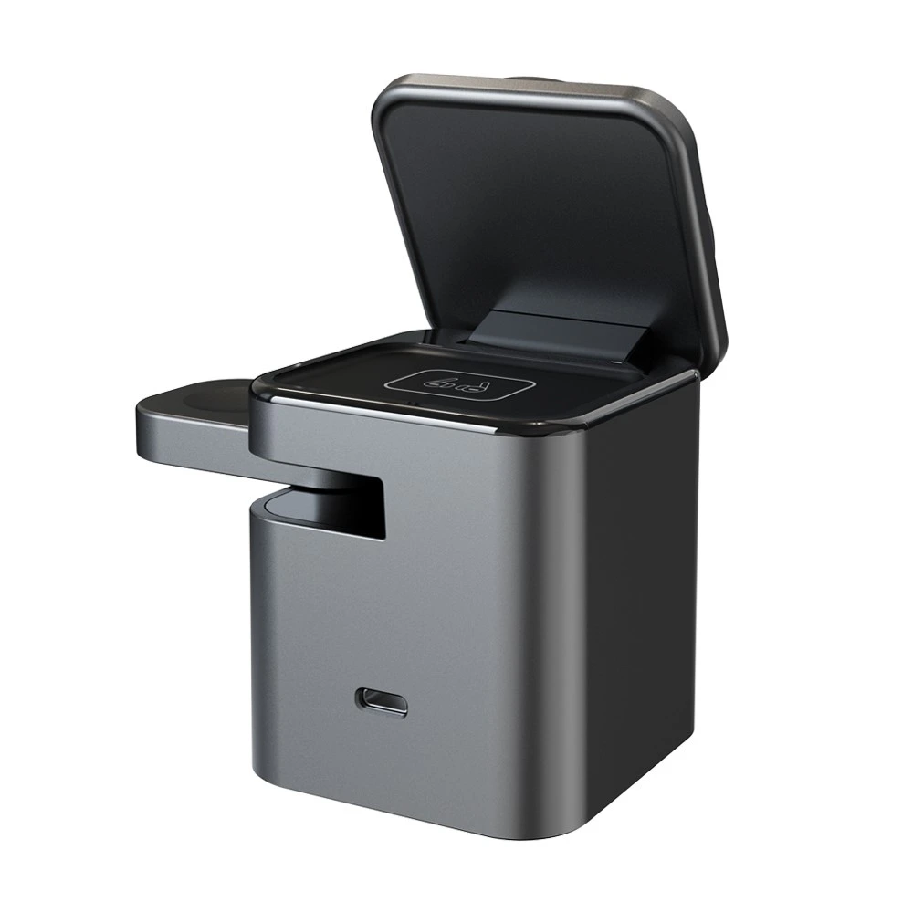 Siipro 3in1 MagSafe 15W Wireless Cube Charging Station Black (SW-44B) APPLE WATCH SIIPRO Siipro 3in1 MagSafe 15W Wireless Cube Charging Station Black (SW-44B) - Image 6