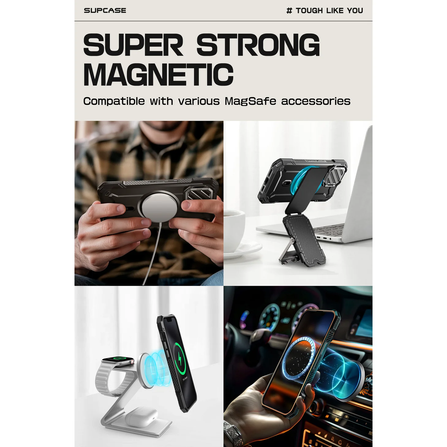 Θήκη Supcase Unicorn Beetle XT Magsafe Black iPhone 16e/17e ΘΗΚΕΣ SUPCASE Θήκη Supcase Unicorn Beetle XT Magsafe Black iPhone 16e/17e - Image 5