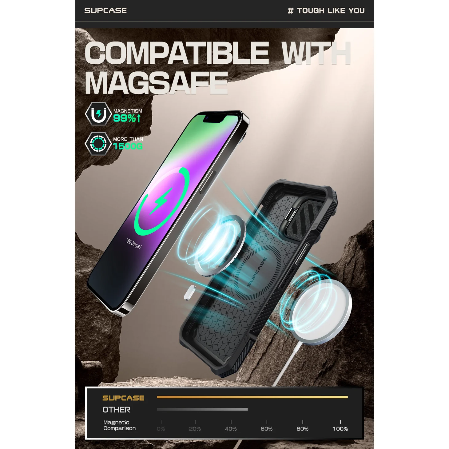 Θήκη Supcase Unicorn Beetle XT Magsafe Black iPhone 16e/17e ΘΗΚΕΣ SUPCASE Θήκη Supcase Unicorn Beetle XT Magsafe Black iPhone 16e/17e - Image 6