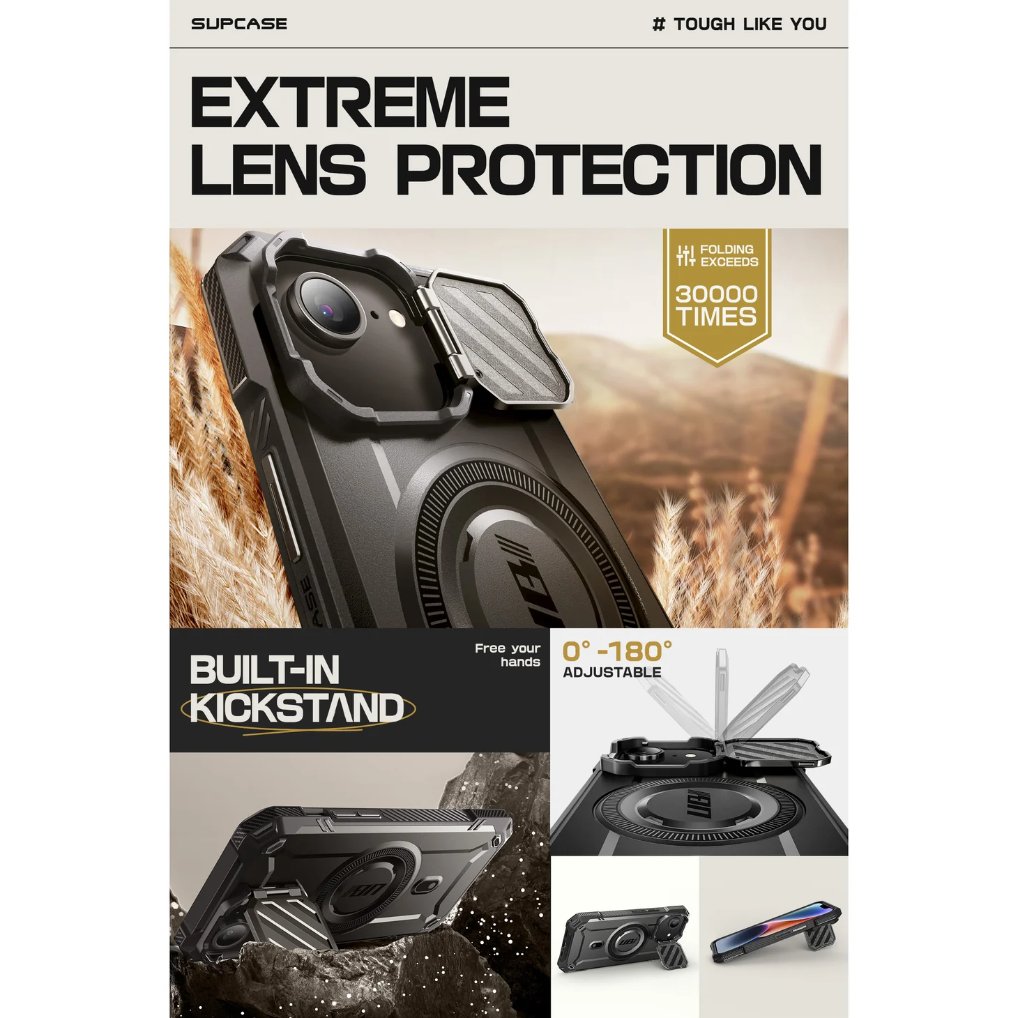 Θήκη Supcase Unicorn Beetle XT Magsafe Black iPhone 16e/17e ΘΗΚΕΣ SUPCASE Θήκη Supcase Unicorn Beetle XT Magsafe Black iPhone 16e/17e - Image 3