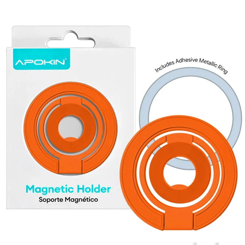 Apokin MagSafe Double Grip Ring Stand Orange MAGSAFE GADGETS Apokin Apokin MagSafe Double Grip Ring Stand Orange