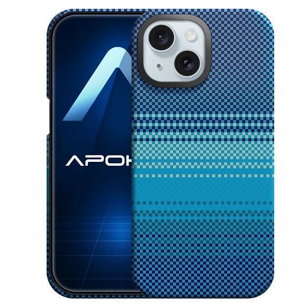 Θήκη Apokin Kevlar Fiber Magsafe Blue iPhone 15 ΘΗΚΕΣ Orso Θήκη Apokin Kevlar Fiber Magsafe Blue iPhone 15