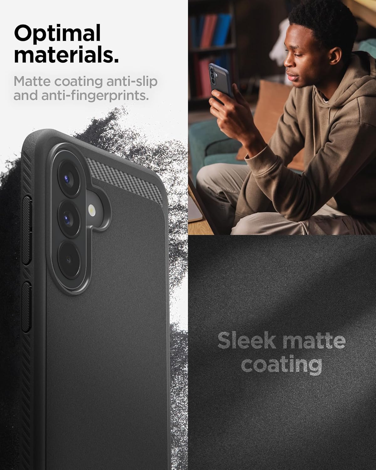 Θήκη Spigen Rugged Armor Matte Black Samsung Galaxy A57 5G ΘΗΚΕΣ Spigen Θήκη Spigen Rugged Armor Matte Black Samsung Galaxy A57 5G - Image 8