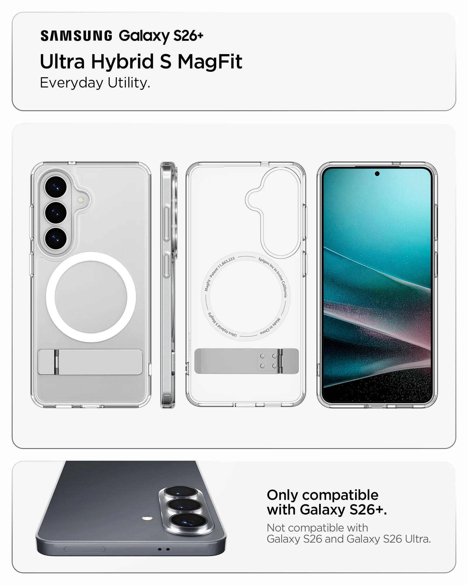 Θήκη Spigen Ultra Hybrid S MagFit Clear Samsung Galaxy S26 Ultra ΘΗΚΕΣ Spigen Θήκη Spigen Ultra Hybrid S MagFit Clear Samsung Galaxy S26 Ultra - Image 2