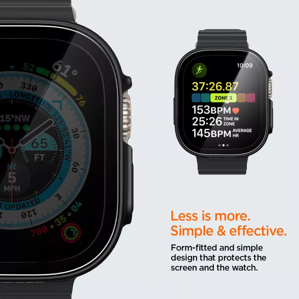 Θήκη Spigen Thin Fit 360 Black Apple Watch Ultra 49mm (ACS05558) APPLE WATCH Spigen Θήκη Spigen Thin Fit 360 Black Apple Watch Ultra 49mm (ACS05558) - Image 4