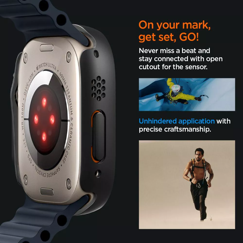 Θήκη Spigen Thin Fit 360 Black Apple Watch Ultra 49mm (ACS05558) APPLE WATCH Spigen Θήκη Spigen Thin Fit 360 Black Apple Watch Ultra 49mm (ACS05558) - Image 2