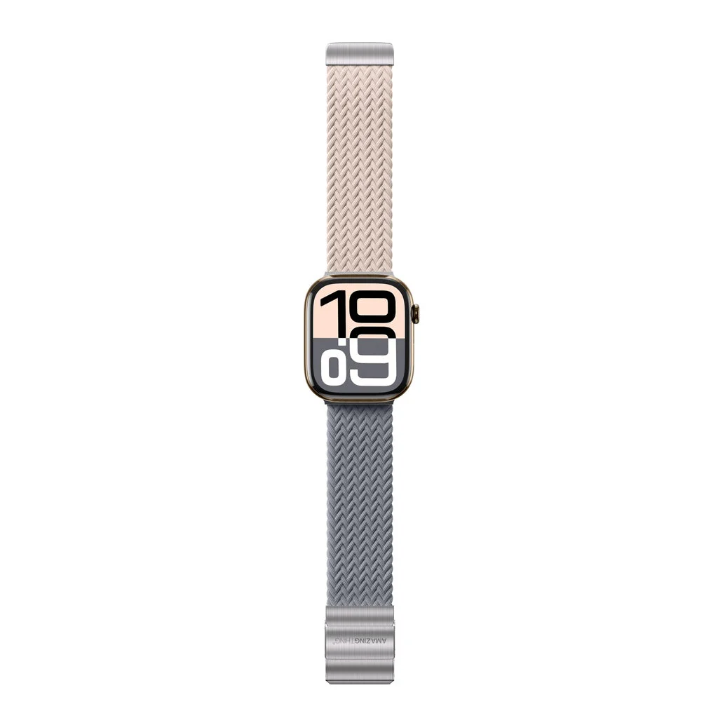 Λουράκι AmazingThing Glamour Blend Dual Tone Sandstone Apple Watch 44/45/46/49mm APPLE WATCH AmazingThing Λουράκι AmazingThing Glamour Blend Dual Tone Sandstone Apple Watch 44/45/46/49mm - Image 6
