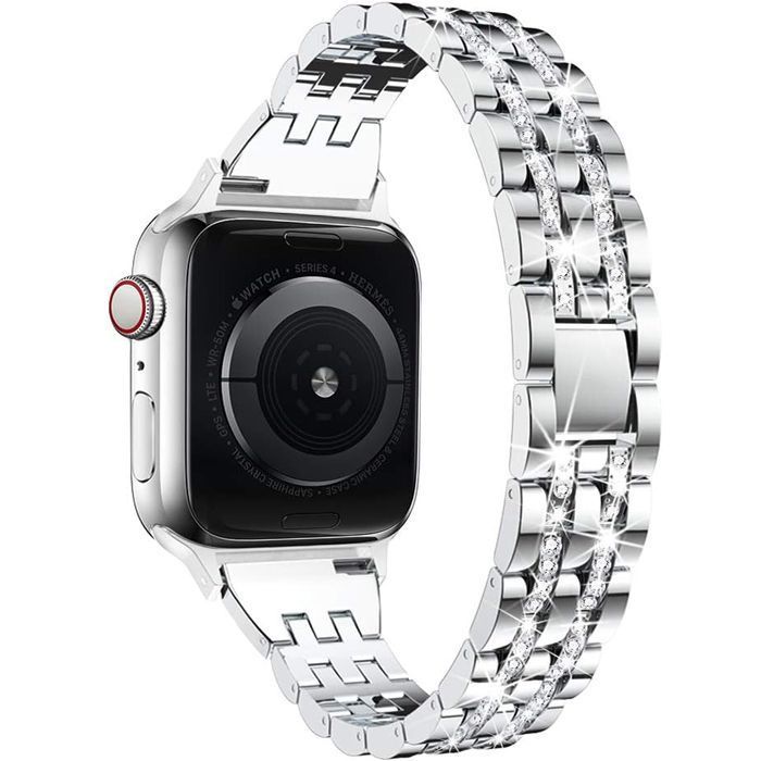 Λουράκι Orso Rhinestones Metal Beads Silver Apple Watch 44/45/46/49mm APPLE WATCH Orso Λουράκι Orso Rhinestones Metal Beads Silver Apple Watch 44/45/46/49mm - Image 4