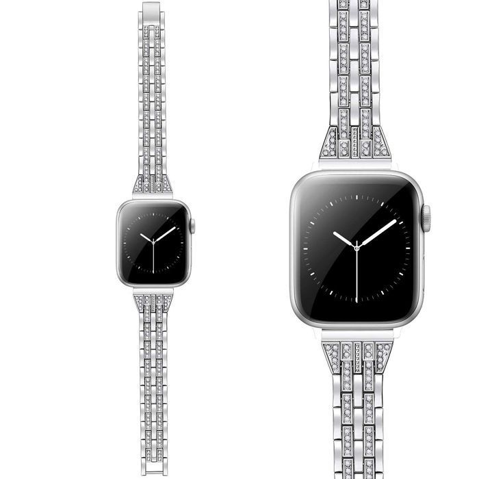 Λουράκι Orso Rhinestones Metal Beads Silver Apple Watch 44/45/46/49mm APPLE WATCH Orso Λουράκι Orso Rhinestones Metal Beads Silver Apple Watch 44/45/46/49mm - Image 3