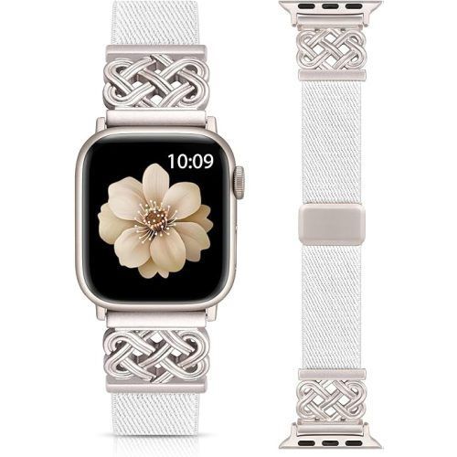 Λουράκι Celtic Stretchy Band White Apple Watch 38/40/41/42 Series 10/11 APPLE WATCH Orso Λουράκι Celtic Stretchy Band White Apple Watch 38/40/41/42 Series 10/11