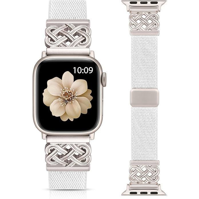 Λουράκι Celtic Stretchy Band White Apple Watch 44/45/46/49mm APPLE WATCH Orso Λουράκι Celtic Stretchy Band White Apple Watch 44/45/46/49mm