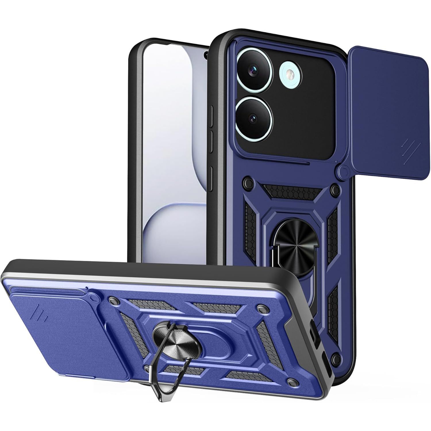Θήκη Combo Kickstand Slide Camera Blue Poco X8 Pro ΘΗΚΕΣ Orso Θήκη Combo Kickstand Slide Camera Blue Poco X8 Pro