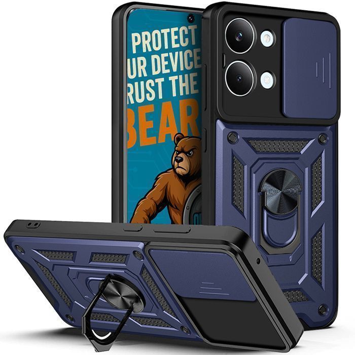 Θήκη Combo Kickstand Slide Camera Blue Poco X8 Pro Max ΘΗΚΕΣ Orso Θήκη Combo Kickstand Slide Camera Blue Poco X8 Pro Max