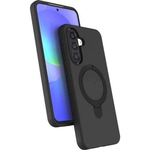 Θήκη Orso Ostand Liquid Silicone Black Samsung Galaxy A57