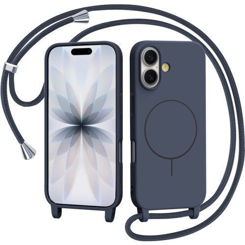 Θήκη Orso Soft Κορδόνι Magsafe Dark Blue iPhone 17