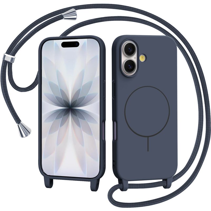 Θήκη Orso Soft Κορδόνι Magsafe Dark Blue iPhone 17 ΘΗΚΕΣ Orso Θήκη Orso Soft Κορδόνι Magsafe Dark Blue iPhone 17