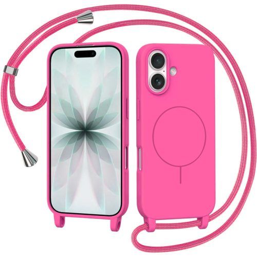 Θήκη Orso Soft Κορδόνι Magsafe Hot Pink iPhone 17