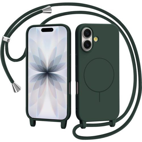Θήκη Orso Soft Κορδόνι Magsafe Pine Green iPhone 17