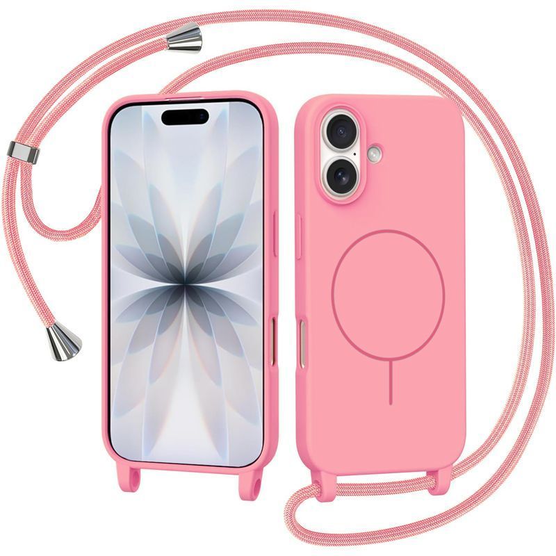 Θήκη Orso Soft Κορδόνι Magsafe Pink iPhone 17 ΘΗΚΕΣ Orso Θήκη Orso Soft Κορδόνι Magsafe Pink iPhone 17