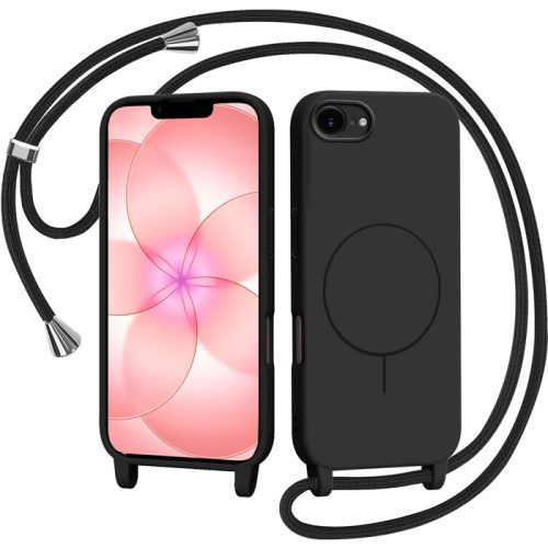 Θήκη Orso Soft Κορδόνι Magsafe Black iPhone 16e/17e