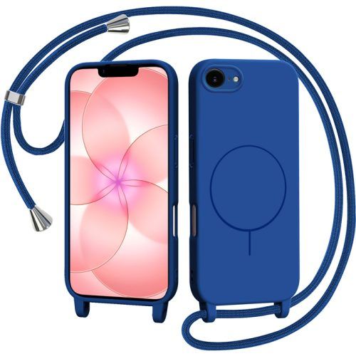 Θήκη Orso Soft Κορδόνι Magsafe Cosmic Blue iPhone 16e/17e