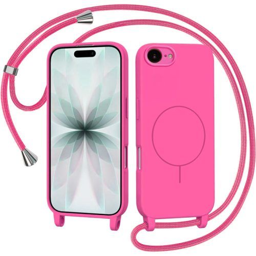 Θήκη Orso Soft Κορδόνι Magsafe Hot Pink iPhone 16e/17e