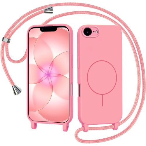 Θήκη Orso Soft Κορδόνι Magsafe Pink iPhone 16e/17e