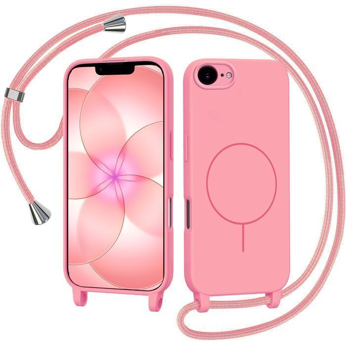 Θήκη Orso Soft Κορδόνι Magsafe Pink iPhone 16e/17e ΘΗΚΕΣ Orso Θήκη Orso Soft Κορδόνι Magsafe Pink iPhone 16e/17e