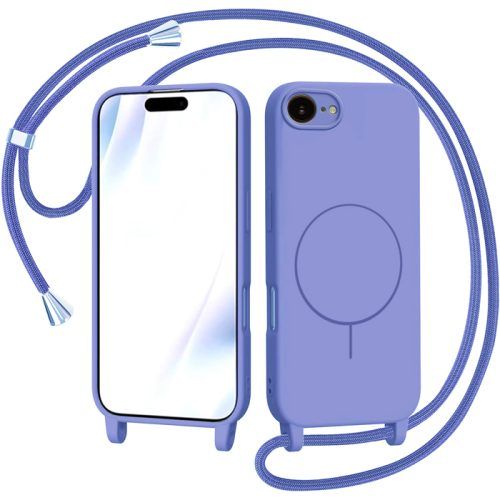Θήκη Orso Soft Κορδόνι Magsafe Purple iPhone 16e/17e