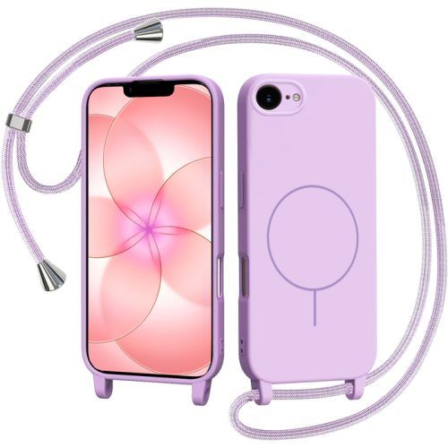 Θήκη Orso Soft Κορδόνι Magsafe Violet iPhone 16e/17e