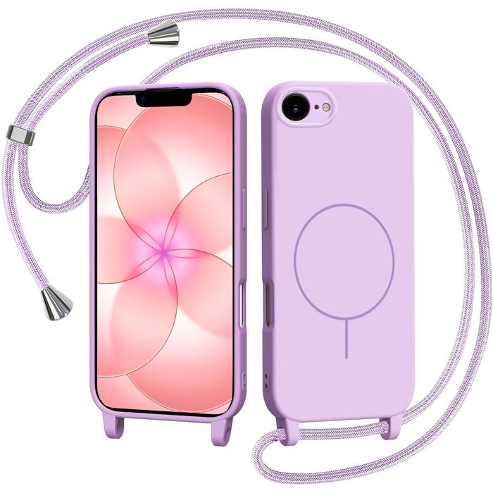 Θήκη Orso Soft Κορδόνι Magsafe Violet iPhone 16e/17e ΘΗΚΕΣ Orso Θήκη Orso Soft Κορδόνι Magsafe Violet iPhone 16e/17e