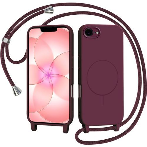 Θήκη Orso Soft Κορδόνι Magsafe Wine iPhone 16e/17e