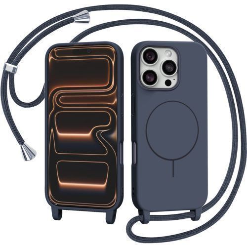 Θήκη Orso Soft TPU Κορδόνι Magsafe Dark Blue  iPhone 13/14