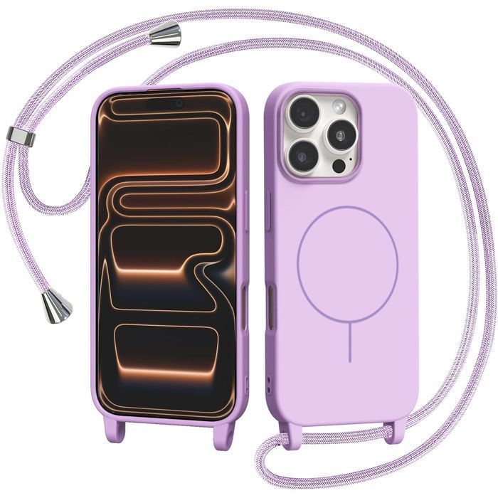 Θήκη Orso Soft Κορδόνι Magsafe Violet iPhone 15 ΘΗΚΕΣ Orso Θήκη Orso Soft Κορδόνι Magsafe Violet iPhone 15