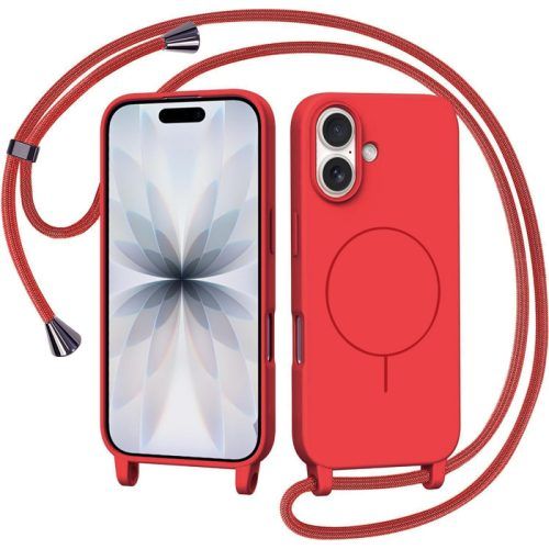 Θήκη Orso Soft Κορδόνι Magsafe Red iPhone 17