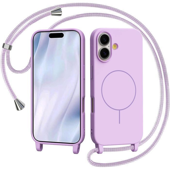 Θήκη Orso Soft Κορδόνι Magsafe Violet iPhone 17 ΘΗΚΕΣ Orso Θήκη Orso Soft Κορδόνι Magsafe Violet iPhone 17
