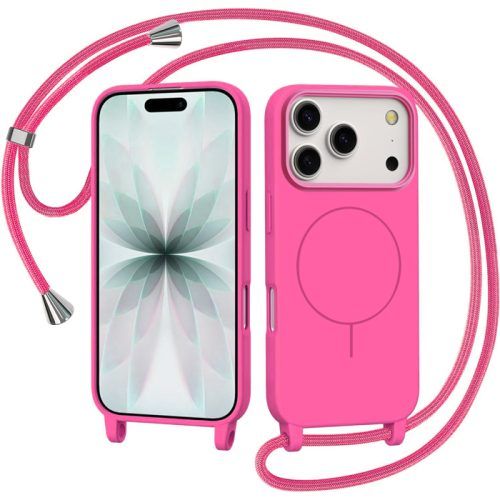Θήκη Orso Soft Κορδόνι Magsafe Hot Pink iPhone 17 Pro