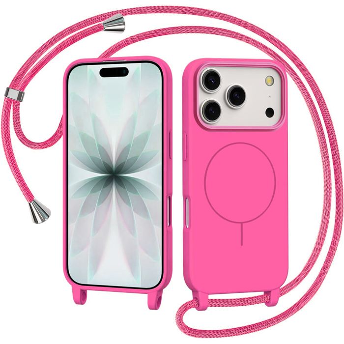 Θήκη Orso Soft Κορδόνι Magsafe Hot Pink iPhone 17 Pro ΘΗΚΕΣ Orso Θήκη Orso Soft Κορδόνι Magsafe Hot Pink iPhone 17 Pro
