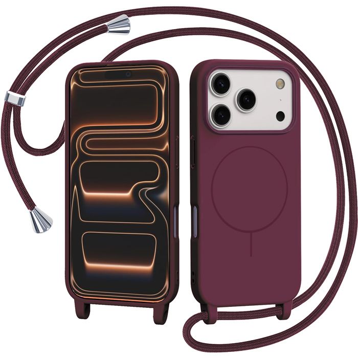 Θήκη Orso Soft Κορδόνι Magsafe Wine iPhone 17 Pro Max ΘΗΚΕΣ Orso Θήκη Orso Soft Κορδόνι Magsafe Wine iPhone 17 Pro Max