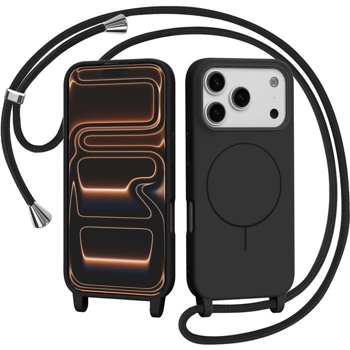Θήκη Orso Soft Κορδόνι Magsafe Black iPhone 17 Pro Max ΘΗΚΕΣ Orso Θήκη Orso Soft Κορδόνι Magsafe Black iPhone 17 Pro Max