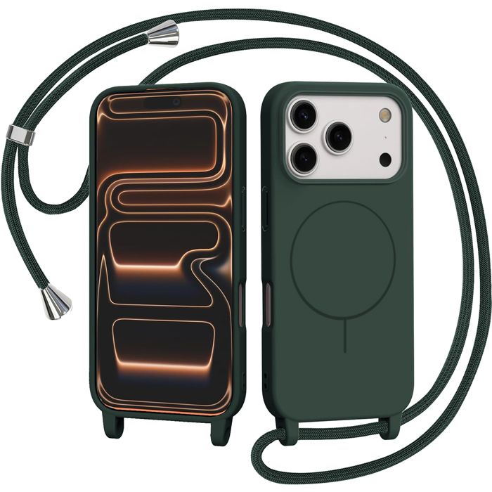 Θήκη Orso Soft Κορδόνι Magsafe Pine Green iPhone 17 Pro Max ΘΗΚΕΣ Orso Θήκη Orso Soft Κορδόνι Magsafe Pine Green iPhone 17 Pro Max