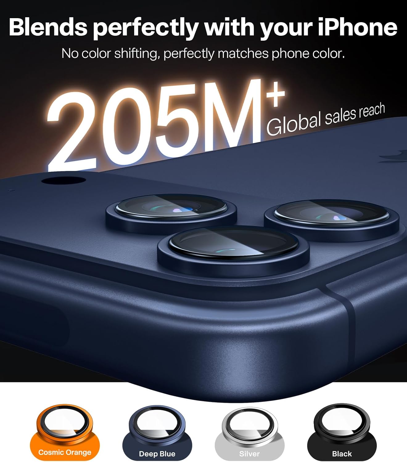 Torras LensGuard Tempered Glass Blue iPhone 17 Pro/17 Pro Max ΠΡΟΣΤΑΣΙΑ ΟΘΟΝΗΣ TORRAS Torras LensGuard Tempered Glass Blue iPhone 17 Pro/17 Pro Max - Image 2