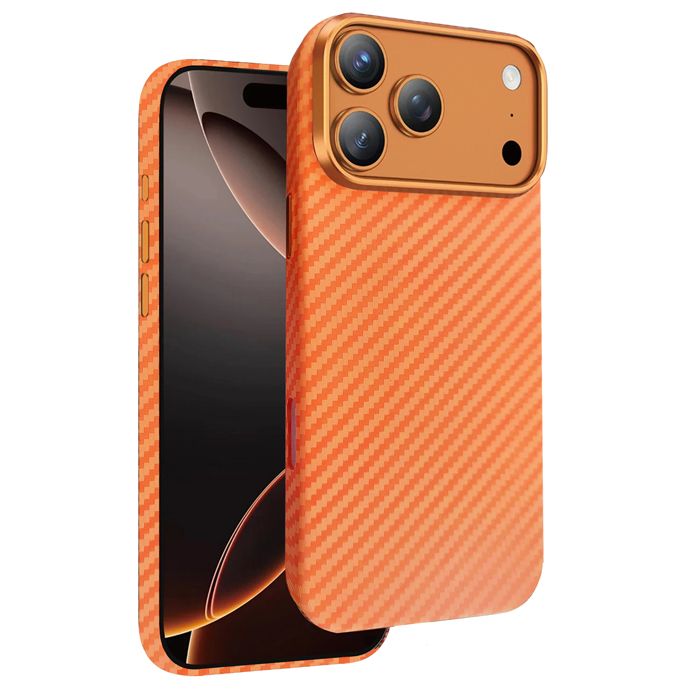 Θήκη Siipro Aramid Fiber Magsafe Orange iPhone 17 Pro Max ΘΗΚΕΣ SIIPRO Θήκη Siipro Aramid Fiber Magsafe Orange iPhone 17 Pro Max