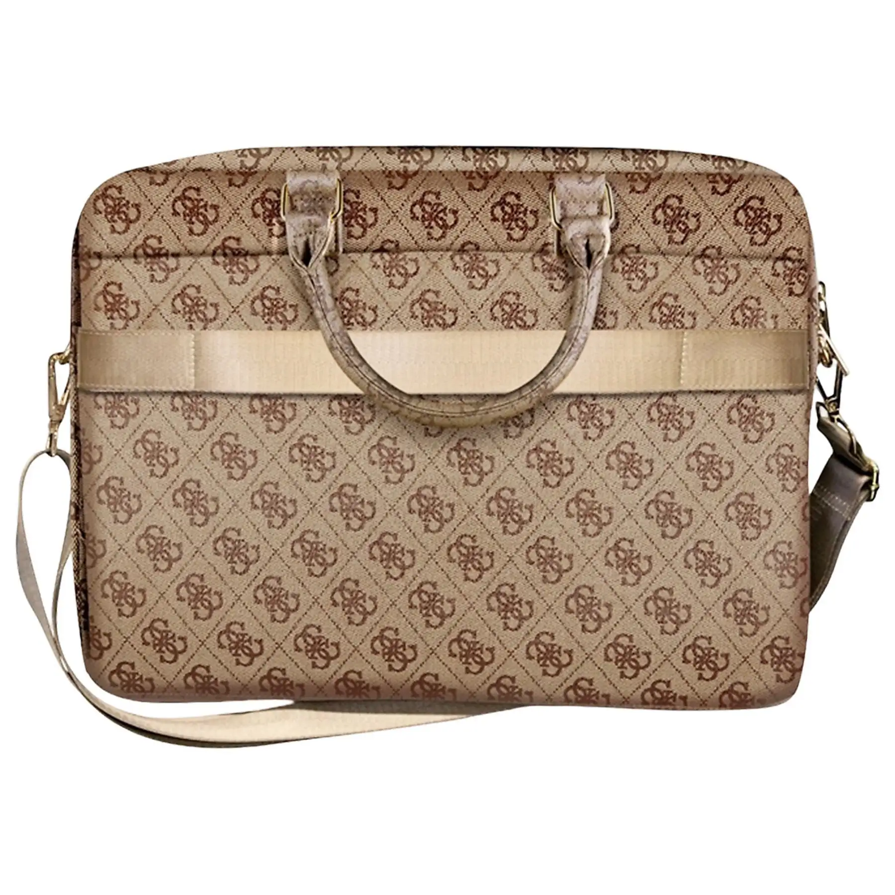 Τσάντα Guess 4G Logo Pattern 16″ Brown (GUCB15G4GFBR) GADGETS Guess Τσάντα Guess 4G Logo Pattern 16″ Brown (GUCB15G4GFBR) - Image 3