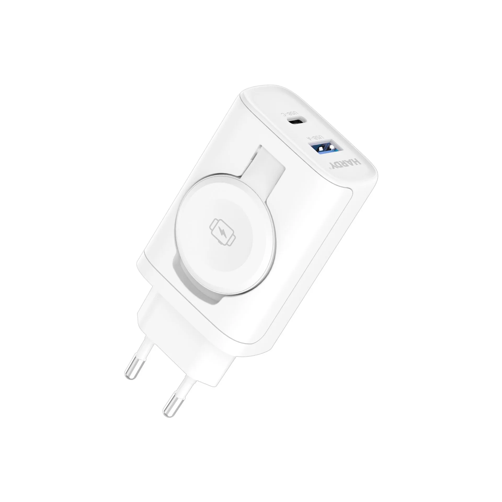 3MK 2in1 Hardy Charger 33W Apple Watch/USB‑C/USB‑A White APPLE WATCH 3mk 3MK 2in1 Hardy Charger 33W Apple Watch/USB‑C/USB‑A White - Image 4