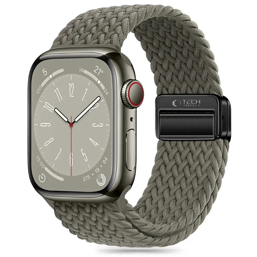 Λουράκι Tech-Protect NylonMag Olive Apple Watch 44/45/46/49mm APPLE WATCH Tech-Protect Λουράκι Tech-Protect NylonMag Olive Apple Watch 44/45/46/49mm