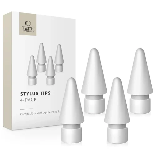 Tech-Protect Stylus Tips 4-Pack Apple Pencil – White
